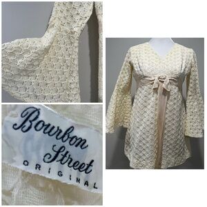 Vintage Cream Bell Sleeved Top
